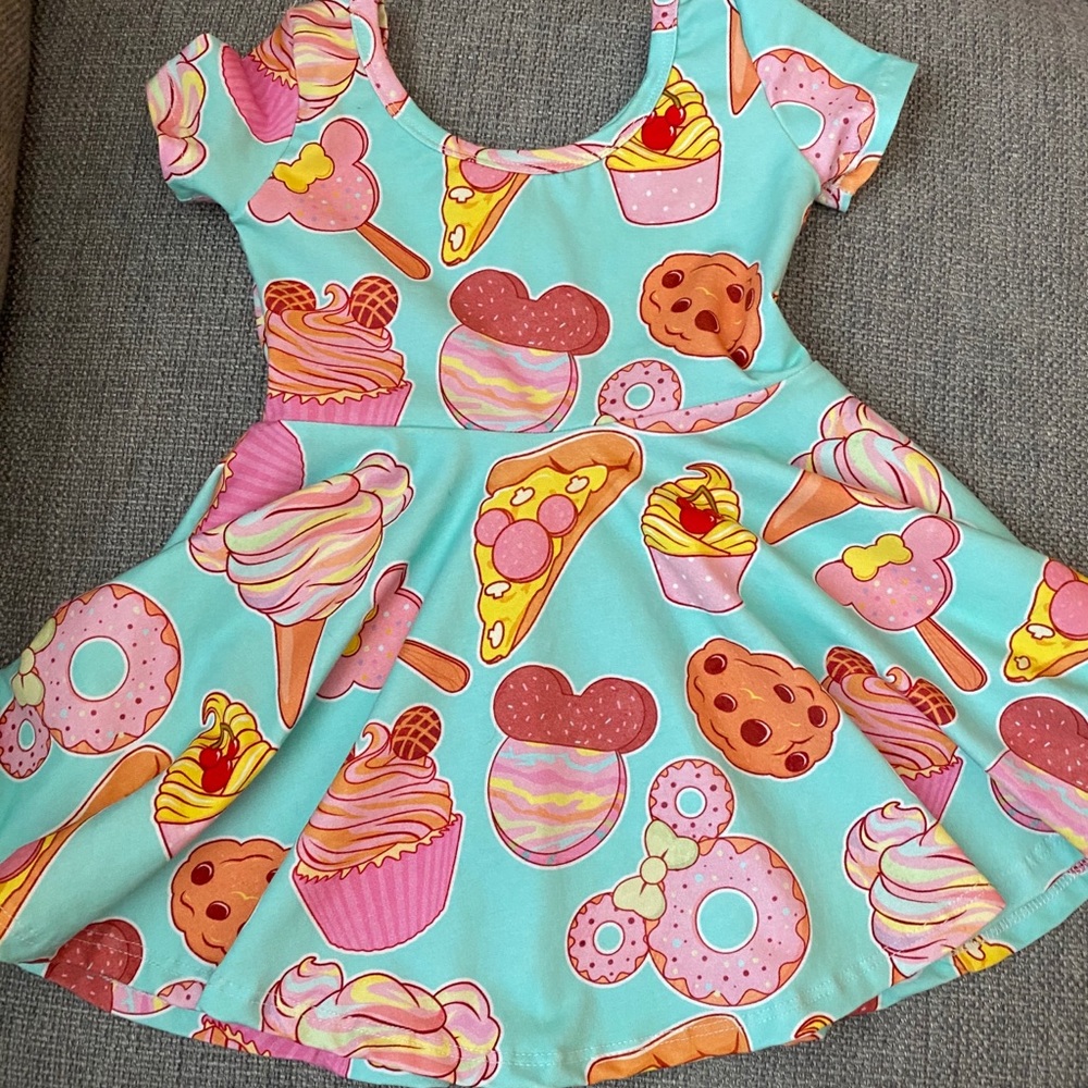 2T wild rich kids twirl dress